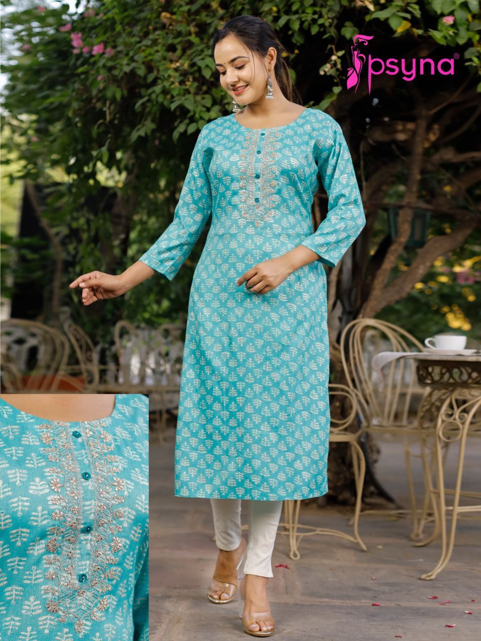 Psyna Crayon 1 rayon Fancy Ethnic Wear Designer Kurti Collection
